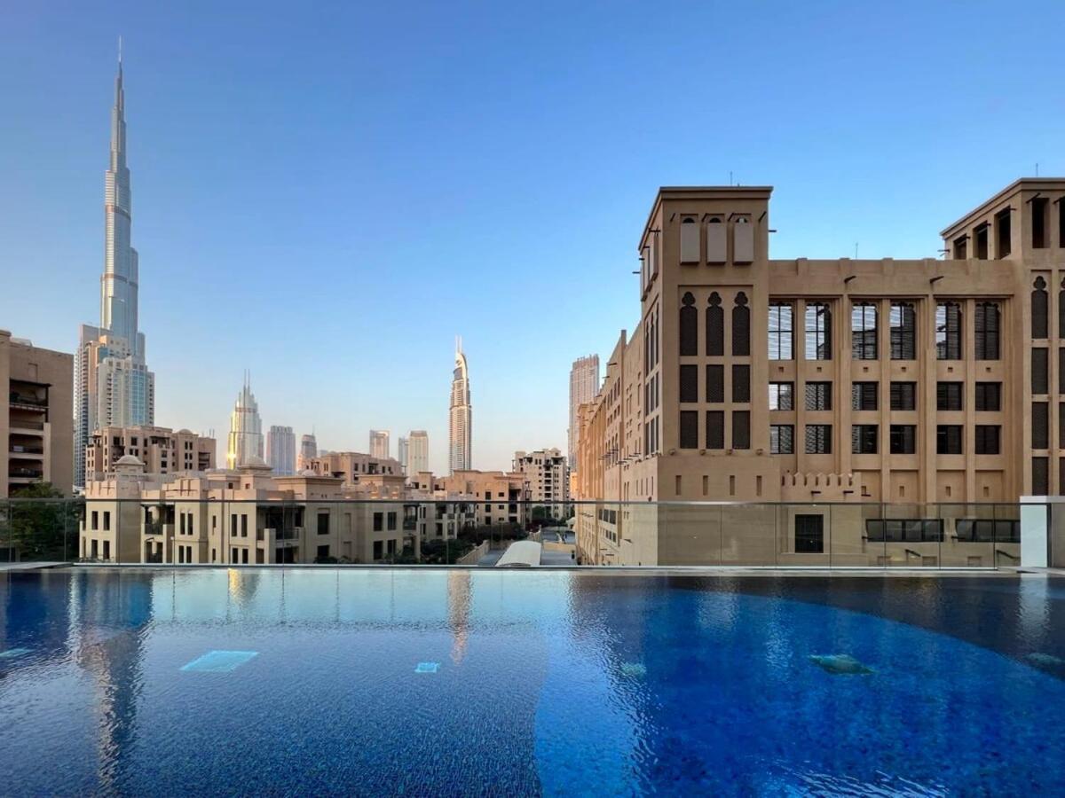 Silkhaus Design 1Bdr With Burj Khalifa View In New Tower Apartment Dubai Luaran gambar